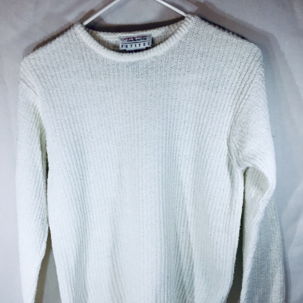 Talbots White Sweater Small